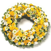 Wreath Yellow &amp; White