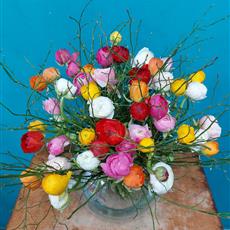 50 Mixed Coloured Ranunculus available until 24th April